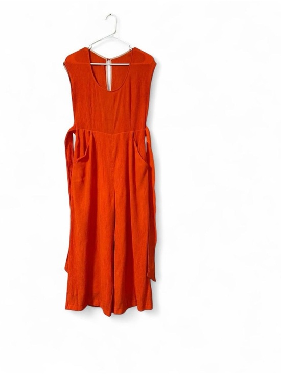 Anthropologie Pants - Anthropologie Orange Sleeveless Jumpsuit
